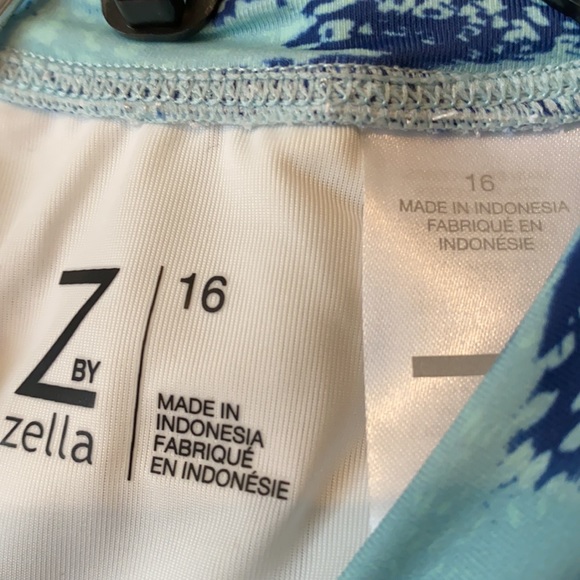 ~Z by Zella~ Blue Glaze Deep Sea Print 2-Piece Swimsuit - Picture 5 of 6